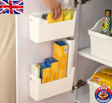 Cabinet Door Storage Rack Kitchen Plastic Bag Holder Film Food Bag Organiser