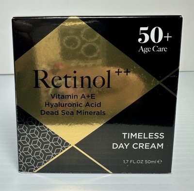 Timeless Day Cream Retinol Facial w/ Vitamin A+E Hyaluronic Acid AGE 50+ by EDOM