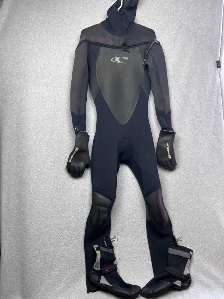 ONeill Mutant Hooded Wetsuit Chest Zip Surfing Diving Rip Curl
