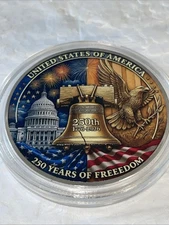 America 250th Anniversary Commemorative Challenge Coin Patriotic Gift