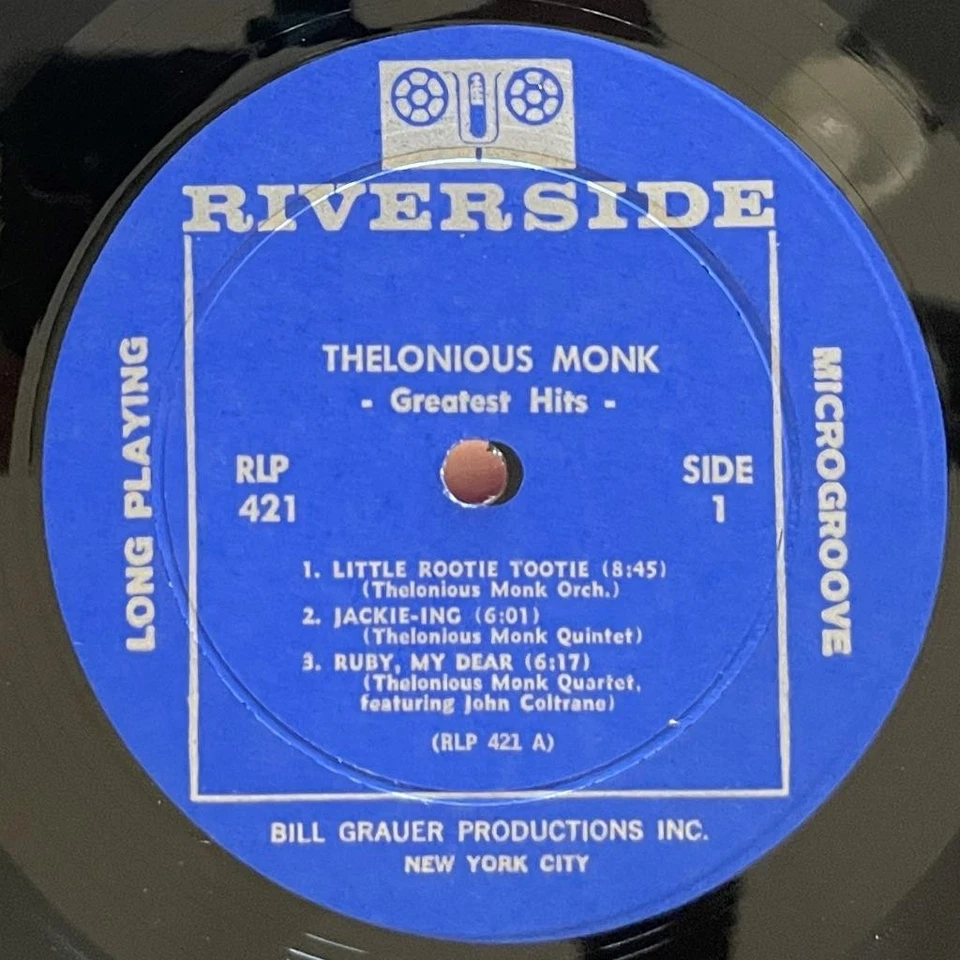 Thelonious Monk Greatest Hits LP Riverside Jazz (1962) vg++ - Image 4 of 4