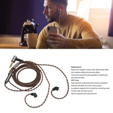 Earphone Upgrade Cable 2 Pin 0.78Mm 3.5Mm Right Angle Plug Replacement Earbu HEN