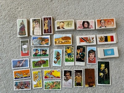 Vintage British Brooke Bond Tea Trade Cards: Flags/Adventurers/Explorers/Invento