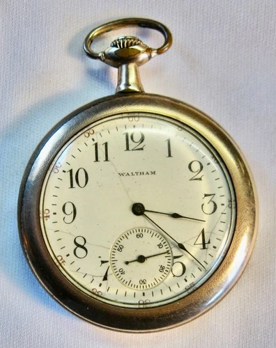 ANTIQUE WALTHAM POCKET WATCH NON-RUNNING FOR PARTS OR REPAIR GOLD FILLED