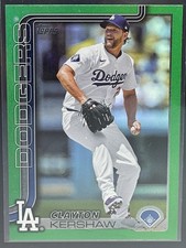 2025 Topps Series 1 Clayton Kershaw Green Rainbow Foilboard #/99 #146 - Dodgers