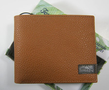 Tommy Bahama Men's Slim Bi Fold Tan Genuine Leather Wallet New 80