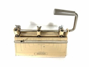 Boston Heavy Duty Adjustable 3 Hole Punch Made in USA