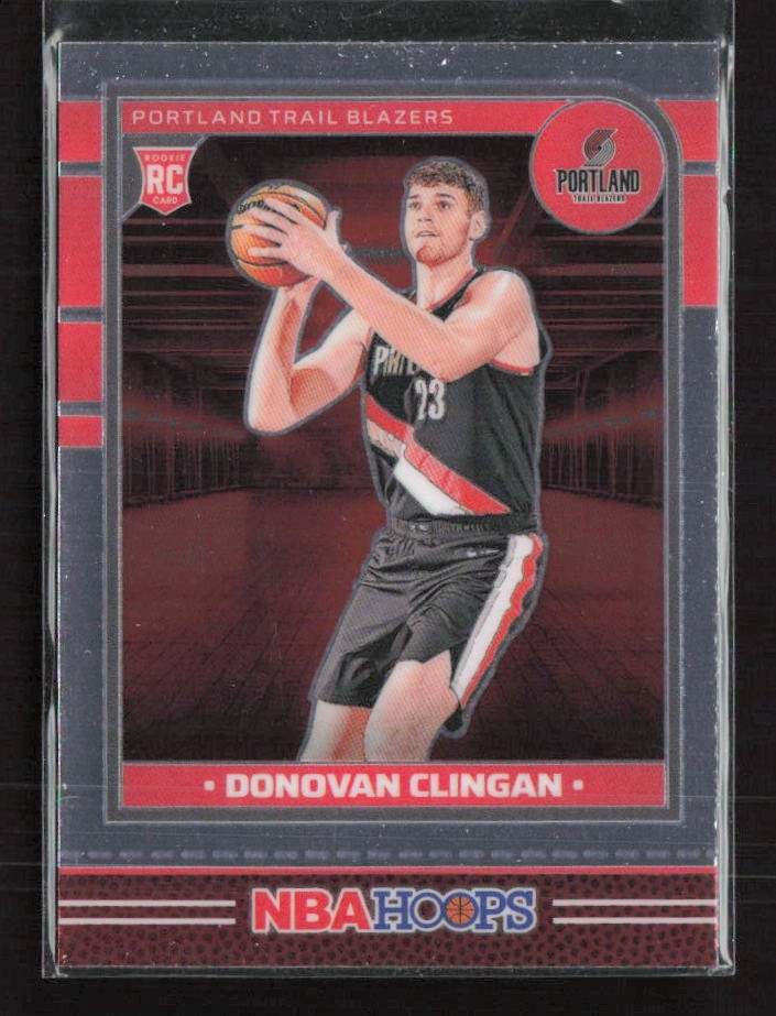 2024-25 Hoops #237 Donovan Clingan Premium Portland Trail Blazers (B)