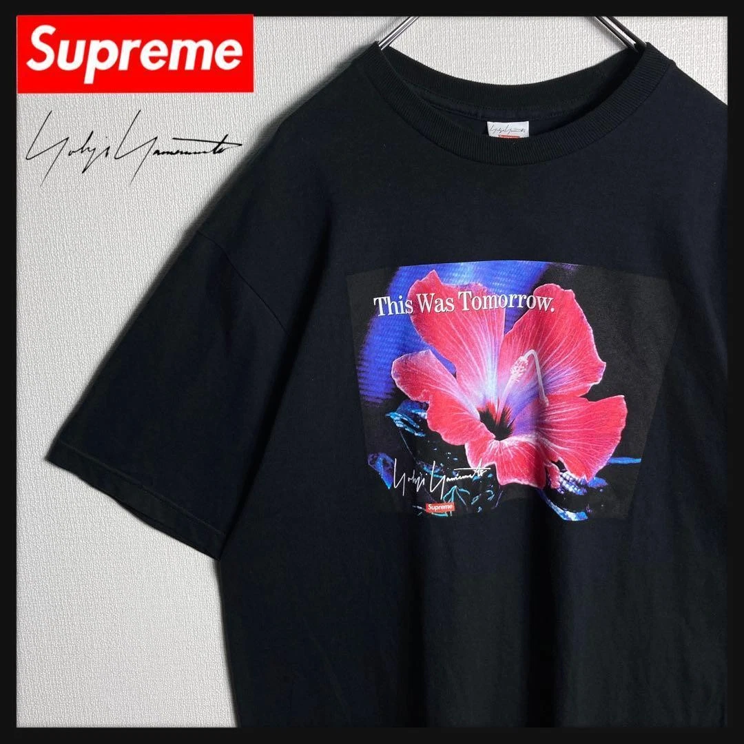 T shirt Supreme Homme L Collaboration Modèle Yoji Yamamoto Fleur Iconic Streetwear