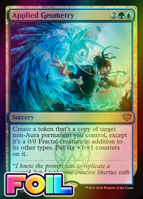 x1 Applied Geometry FOIL SOS Secrets of Strixhaven MTG 172 M/NM 1x