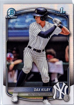 DAX KILBY 2025 Bowman Draft #BDC-146 Chrome Refractor 1st Prospect Yankees