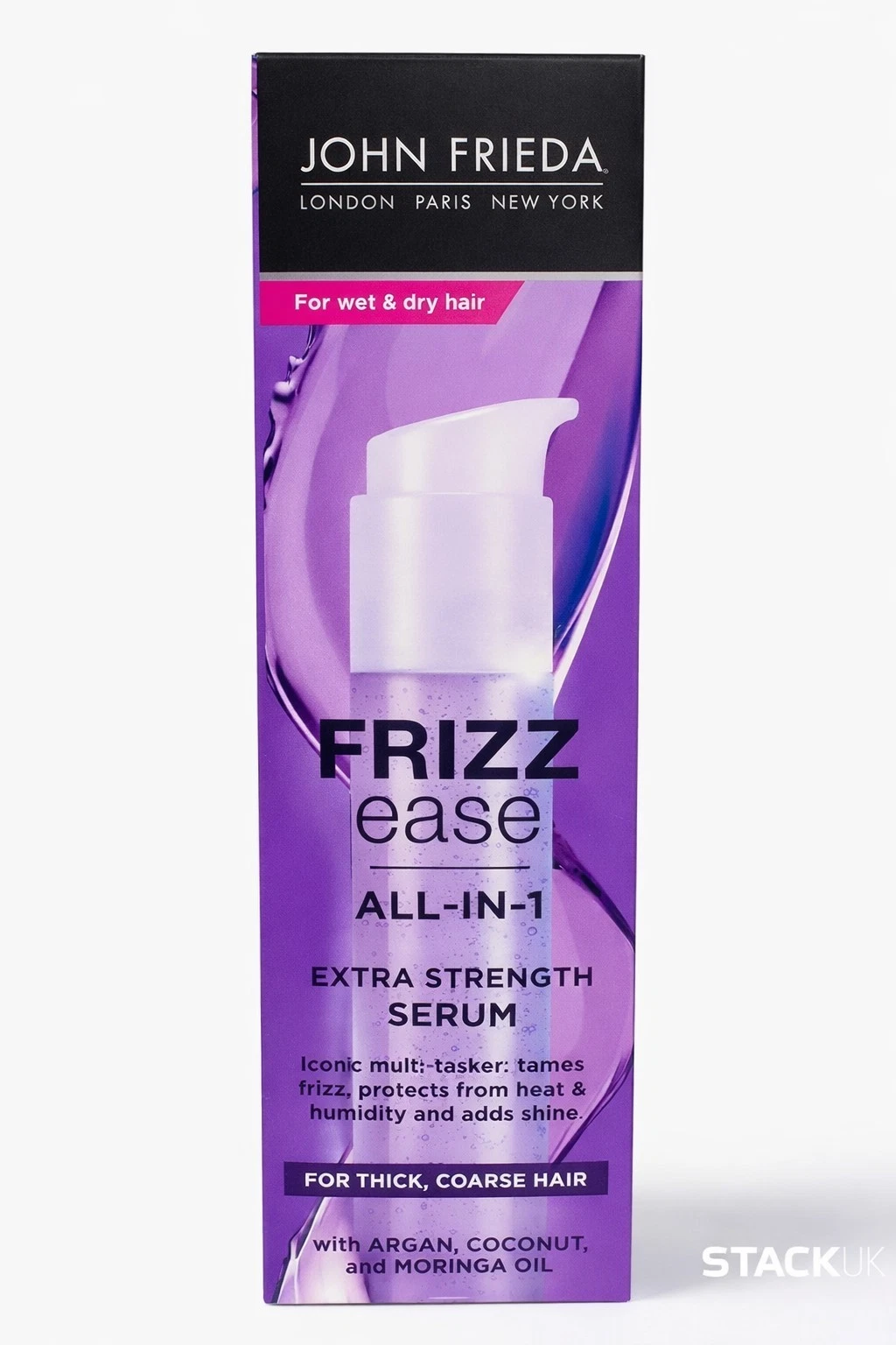 John Frieda Frizz Ease Extra Strength Serum All In 1 Argan Coconut Moringa Oil