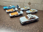 Vintage Matchbox Police–6-Car Lot/1 motorcycle-Jaguar,72'Bandolero,74'Mercedes