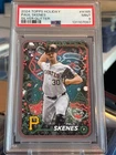 2024 Topps Holiday Silver Glitter Paul Skenes Rookie Card  Parallel PSA Mint 9
