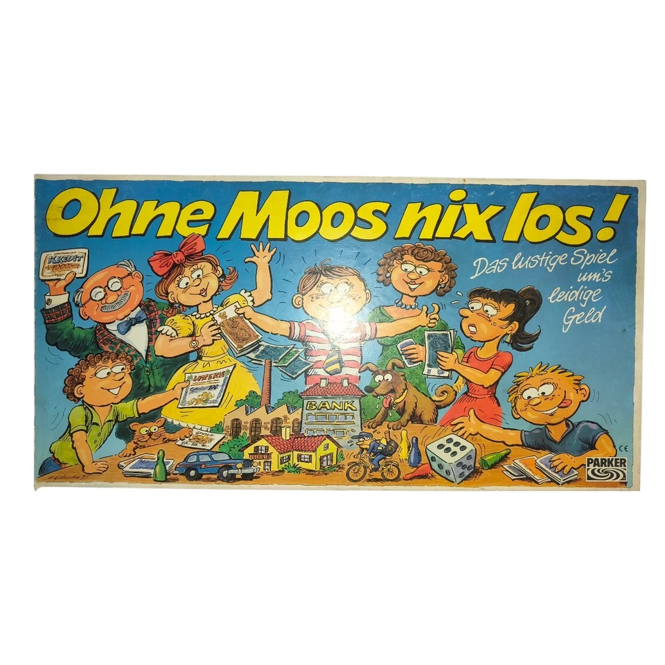 Ohne Moos Nix Los ! Parker Gesellschaftsspiel 1992 Familienspiel Brettspiel, Vol - Bild 1 von 4
