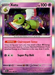 Xatu 072/182 Paradox Rift Deck Exclusives Non-Holo Rare