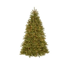 National Tree Company Pre-Lit Artificial Full Christmas Tree, 7ft 6in, Green 