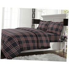 HEPL170DUVETKI 170-GSM Brushed Flannel Printed Oversized King Heritage Plaid