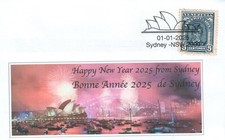 2025 Happy New Year Advertising Envelope for Delcampe 5 Centimes Venezuela Stamp