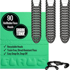 Electric Flosser Refills Shark Tank 90Ct Dental Floss Heads W/Gentle Gliding F