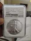 2020 P Silver Eagle Emergency Production NGC  MS70 (147) 240,000 Minted!