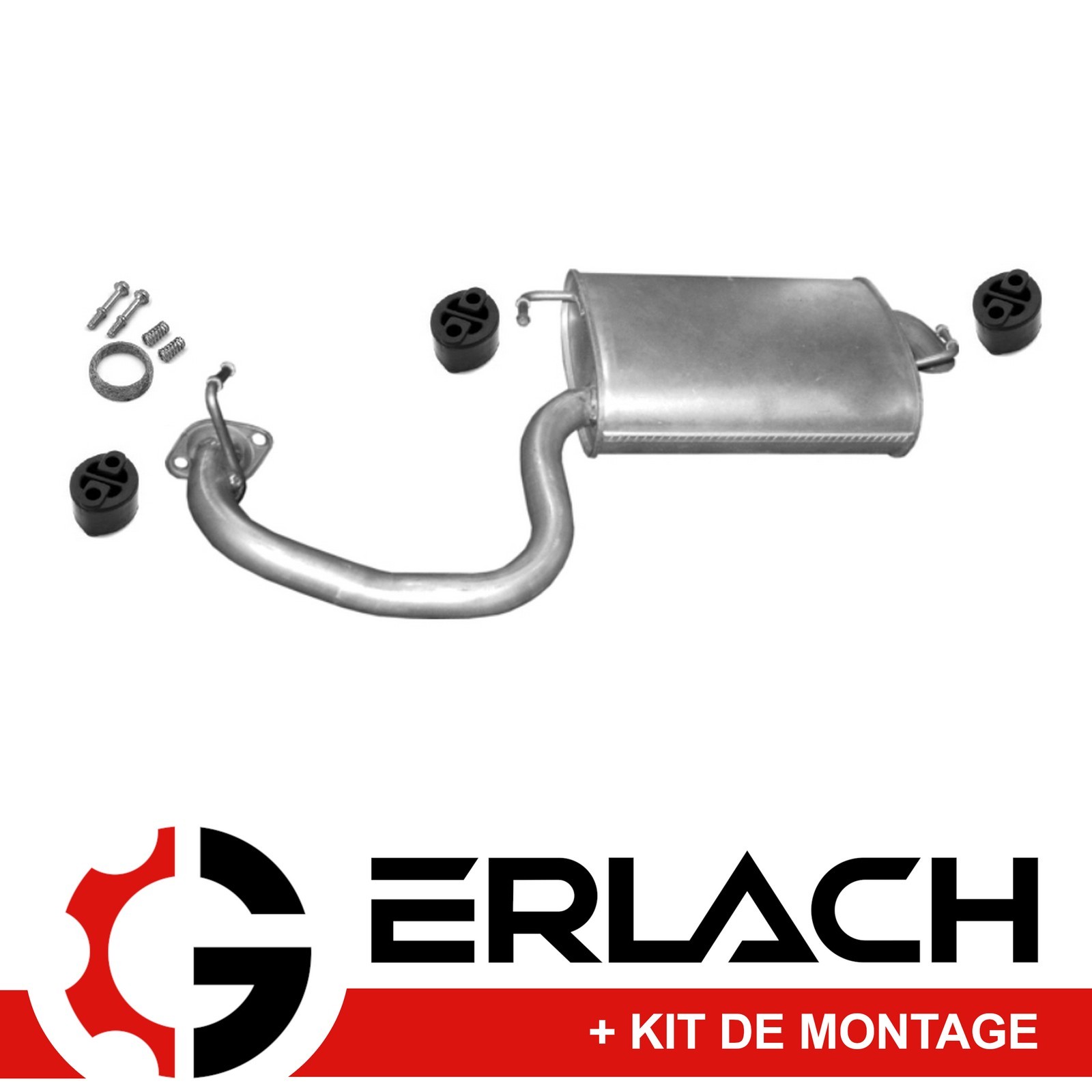Silencieux arrière Toyota Avensis T25 1.8 en acier aluminisé anticorrosion