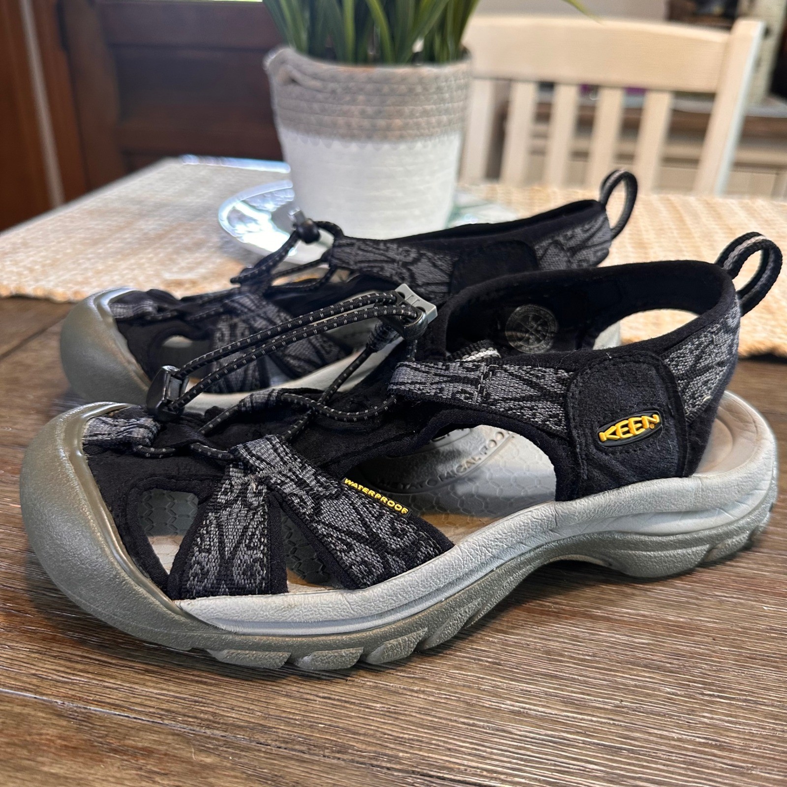 KEEN Sandali Impermeabili Donna Ravine H2 Grigio Nero Sport Escursionismo Scarpe 7