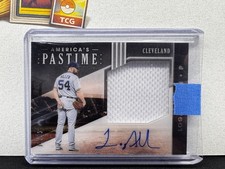 2020 Panini Americas Pastime Logan Allen MS-LA Auto MEM Jersey Relic Baseball