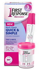 First Response Multi Check Quick Simple Pregnancy Test 3 Count