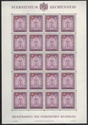 LIECHTENSTEIN 1989 Service, Government Palace MF MNH**
