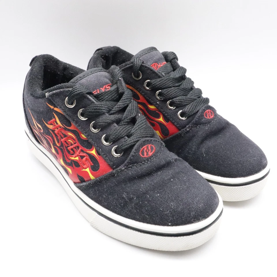 Zapatos de Skate Heelys Juveniles Diseño Llama Negro y Rojo Talla 2 Foto 2 de 4