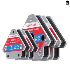 Versatile 25 lb & 50 lb Welding Magnets - 4-Pc Set for DIY & Professional Use