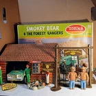 Vintage 1972 Tonka Smokey Bear & The Forest Rangers In Box With 2 Smokeys
