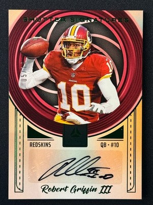 Robert Griffin III 2021 Autographed 10/25  Panini Luminance Football SS-RGR