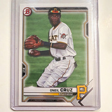 Bowman 2021 Prospects Oneil Cruz Pittsburgh Pirates Rookie Card #BP-24. rookie card picture