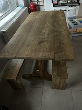 Large Table And Two Benches