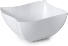 Fineline Settings Wavetrends White China-Like Square 8 oz. Serving Bowl |