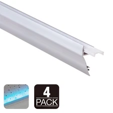 4 Pack 3.3ft Aluminum Profile Housing, U-Channel for LED Strip Light