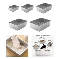 Cat Litter Sand Box High Side Kitten Toilet Cat Cleaning Basin Pet Supplies