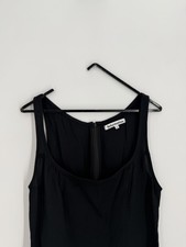 Reformation Noha Black Slim Fitting Side Slit Mini Dress Size 0