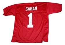 Nick Saban Autographed Jersey Alabama Beckett BAS