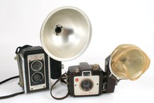 KODAK FILM CAMERAS, SET OF 2 W/ FLASHES