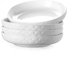 Pasta Bowls Thanksgiving, 54 oz Large Salad Serving Bowls, 10'' Plates Set of 4