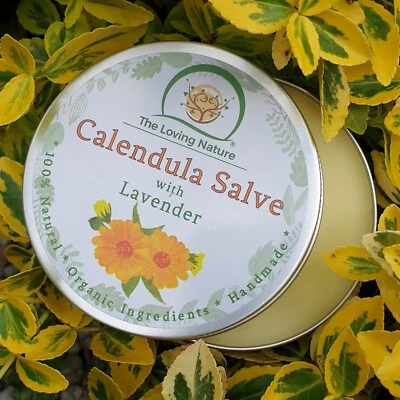 THE LOVING NATURE Organic Calendula Cream | Healing Ointment for Dry Skin, Eczema, Tattoo Cream