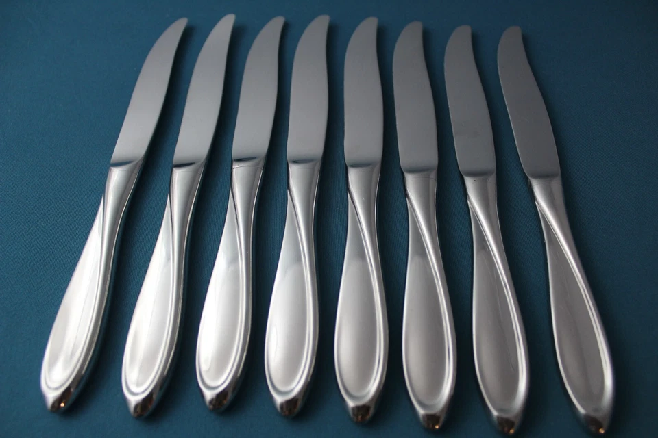 8 Dinner Knives Hollow Yamazaki Patrick ESCAPADE Stainless Japan 9" - Image 4 of 4