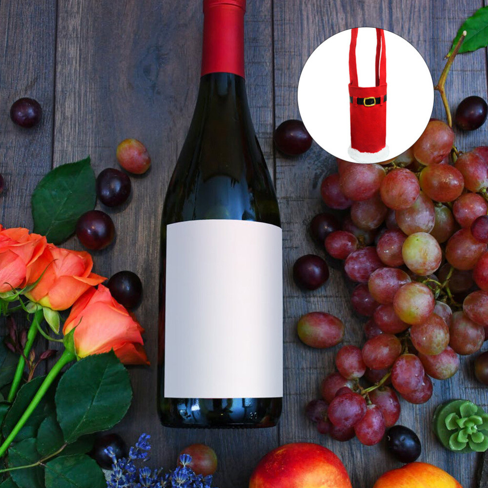 Elf Wine Bottle Covers Santa Wine Bottle Covers Santa Sack Wine Bottles