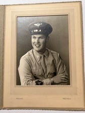 VTG Photo Handsome Male, WW II, Army Air Force 1944, Soldier, Airman, Military