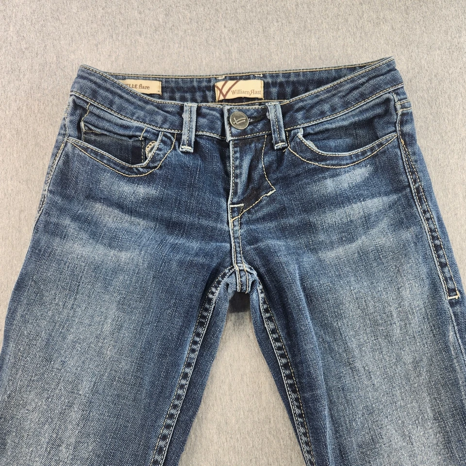 Pantalones de mezclilla para mujer William Rast talla 25 azul lavado oscuro alta calidad Foto 2 de 4