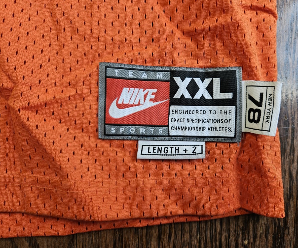 Vintage Allen Houston New York Knicks Orange Mens Sewn