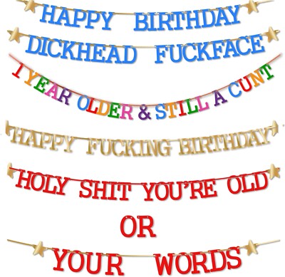 LEAVING BANNER | FUNNY BUNTING | BIRTHDAY BANNERS | FUNNY BANNERS - View #3